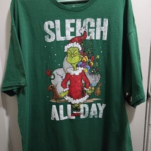 Dr. Seuss Green Grinch Graphic T-shirt XL